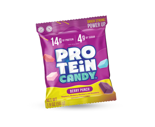 protein candy purple berry punch flavour