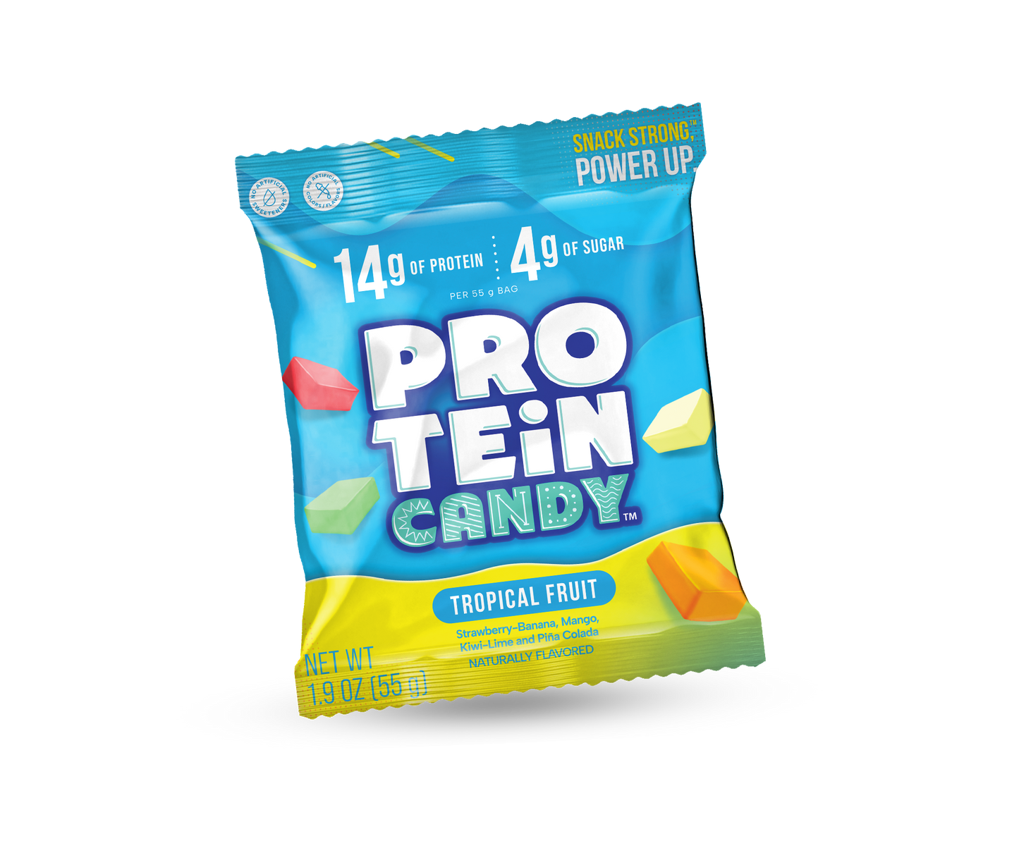 protein candy blue tropical fruit flavour