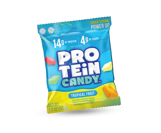 protein candy blue tropical fruit flavour
